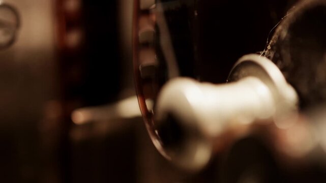 4K Vintage Film Reel: Spinning/Projector