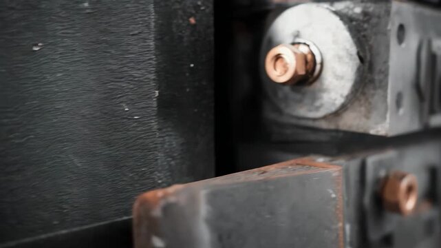 Medium view of a durable bimetallic strip installed in industrial equipment emphasizing longlasting performance and resistance to wear in temperature regulation