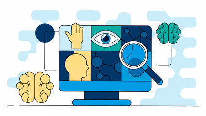 Vibrant infographic illustrating data analysis and human insight