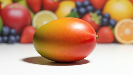 Fruit positioned as main object with strong visual hierarchy