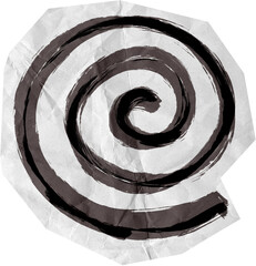 Hand Drawn Doodle Scrapbook Cut Out Elements Black and White