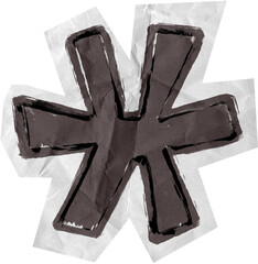 Hand Drawn Doodle Scrapbook Cut Out Elements Black and White