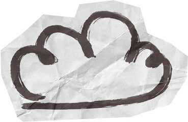 Hand Drawn Doodle Scrapbook Cut Out Elements Black and White