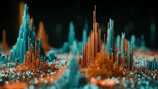 Medium shot of predictive models visualizing prospective auction values based on evolving data patterns for futurefocused pricing strategies.