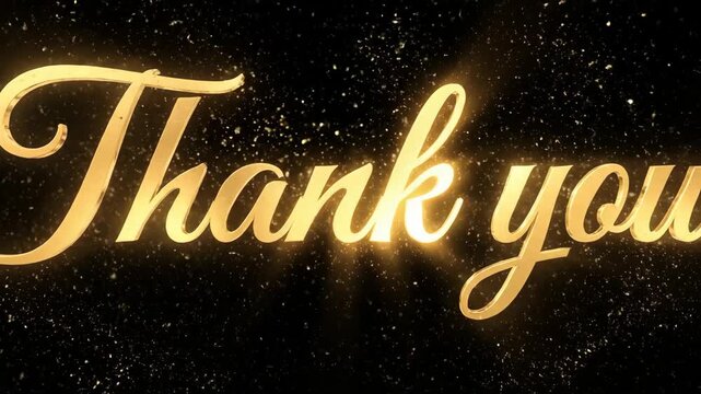 Elegant Thank You Video Animation.