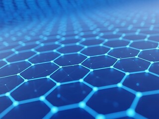 Network grid pattern with hexagonal cells