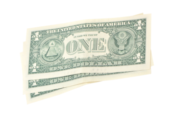 Money dollar isolated