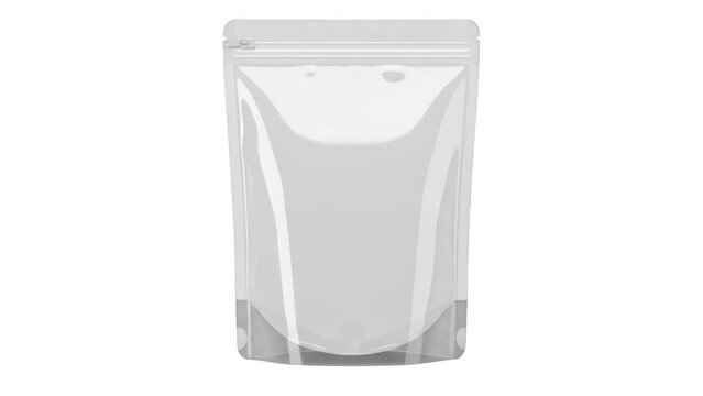 Standup pouch package isolated on transparent background