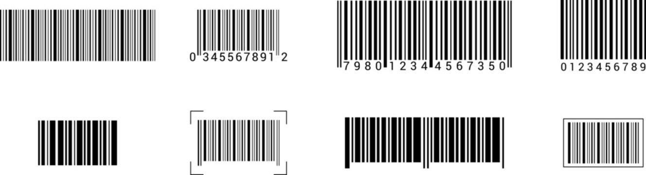 Barcode illustration. Barcode sticker on an isolated background. Barcode, QR code, scanner, Vector image