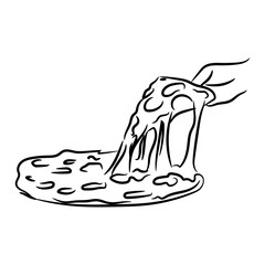 Pizza Slices Silhouettes Collection