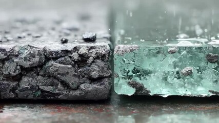 Medium shot showcasing the blending process of metal and glass elements with advanced anodizing techniques illustrating the smooth seamless fusion for enhanced durability.