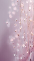 Scientist in lab with soft haze and floating bokeh effect