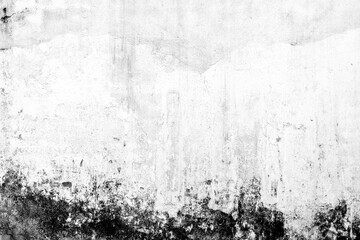 Old weathered concrete wall with black mold texture