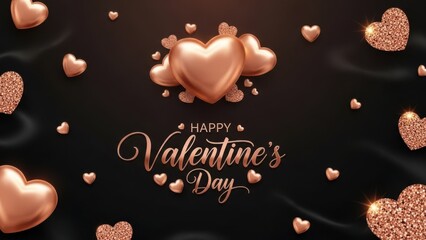 Celebrate valentine's day with elegant hearts