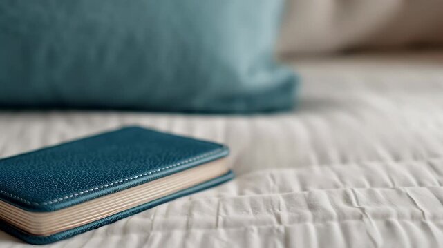 Social detox for creatives, peaceful reflection with a journal.