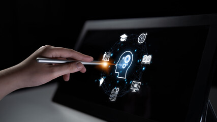 Concept of education and continuous learning. A network of e-learning resources for training,...