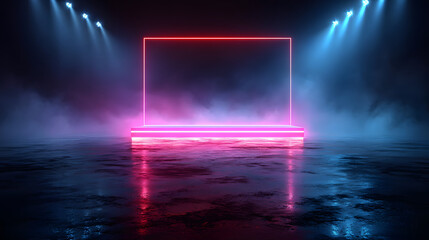 Stunning photo of futuristic esport background for gaming live streaming. Esport game tournament competition neon banner.