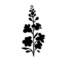 black and white Snapdragon flowers