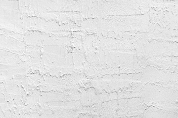 Fototapeta premium Rough textured white plaster wall surface background pattern