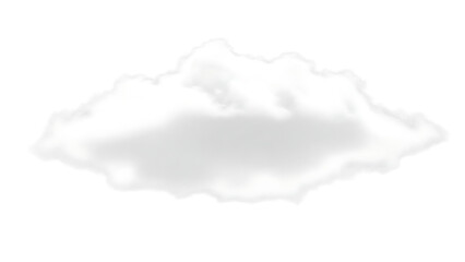 Obraz premium A white cloud on a transparent background with a black backdrop