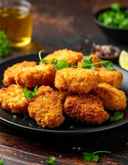 Fototapeta premium Frittierte Mini-Schnitzel