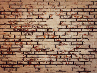 An Old weathered brick wall texture with a charming vintage appeal