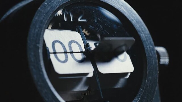 Flip Clock Numbers Changing Over Time