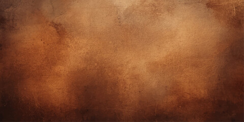 Aged vintage brown leather and old parchment paper texture with a worn grungy surface design for an antique retro backdrop