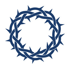 crown of thorn of jesus - christianity icon (artwork 3)