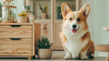 Sad Dog Poodle Lying on the Floor. Lonely Bored Depressed Dog Waiting its Owner. Ill Sick Guilty Puppy Poodle.