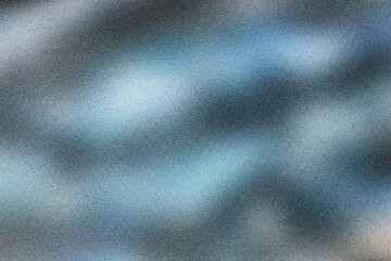 Blue and black grainy gradient texture, background with noise blurry spots for design, web pages