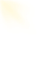 Soft Yellow Light Glow Isolated on Transparent Background PNG