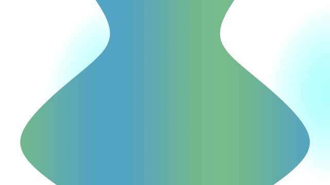 Abstract Blue Green Gradient Flowing Organic Shapes Animation Loop