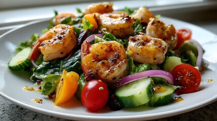 shrimp and vegetable salad