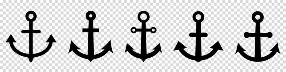 Set of anchors icon © WorldArt