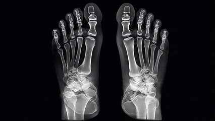 x-ray image of foots 
