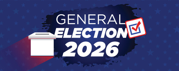 General Election 2026 Professional Information Banner Design