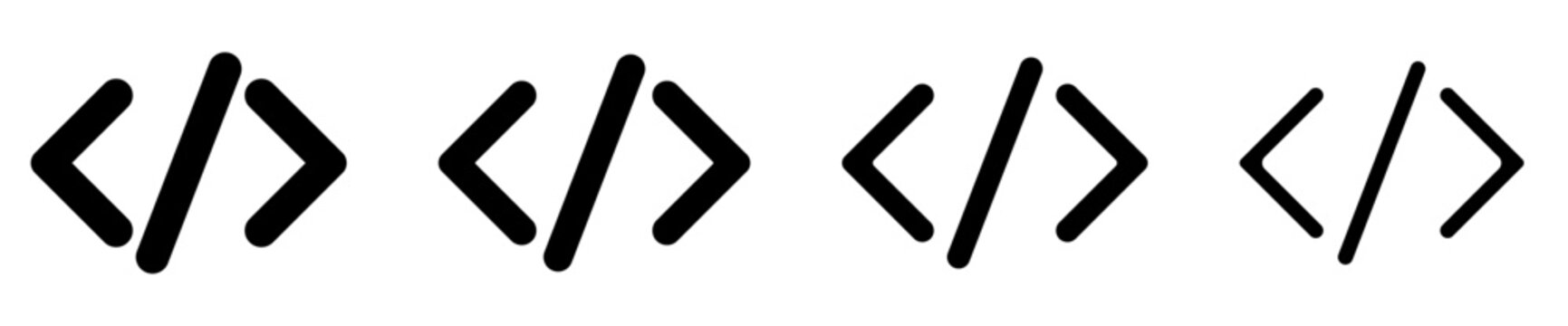 Set of code icon