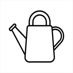 Garden Watering Can Line Icon