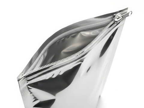 Open foil zipper pouch