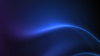 Dynamic blue light beam moving in dark space