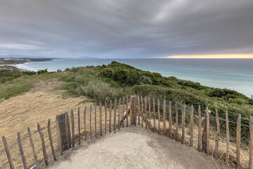 Sunset over Beach Bidart France