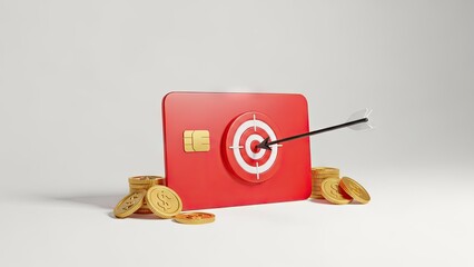 Accurate financial targeting with credit card and gold coins