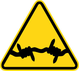 Danger fil barbelé © ZAKLEFTY