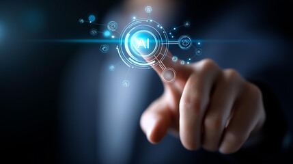 AI workflow automation artificial intelligence, software interface nodes triggers, data tool dashboard coding, icon flow process technology, agent data processing, human-machine interaction