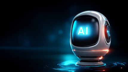 Development smart robot conversation display, communication open for chat customers, chatbot digital technology visualization, bot artificial intelligence concept, AI generates command