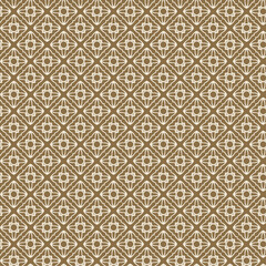 Fototapeta premium Seamless Geometric Tile Pattern - Beige and Brown - Craft - Bold Line - Large Scale.