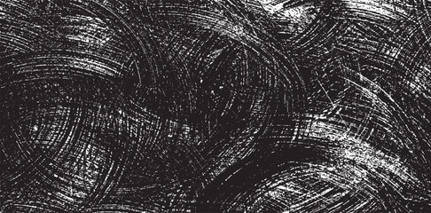 Vector brush stroke texture. Distressed uneven grunge background. Abstract vector illustration. Overlay over any design to create interesting effect and depth. Black isolated on white. EPS10