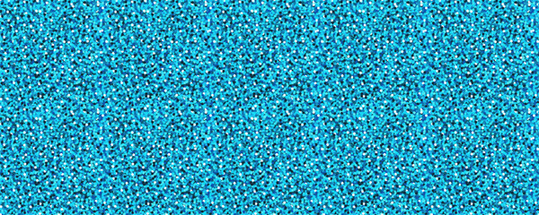 Seamless turquoise glitter confetti pattern with sparkling dots and shimmering highlights. Bright blue glitter background ideal for washi tape, party decor, or wrapping. Drag to swatches panel