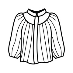 pleated blouse